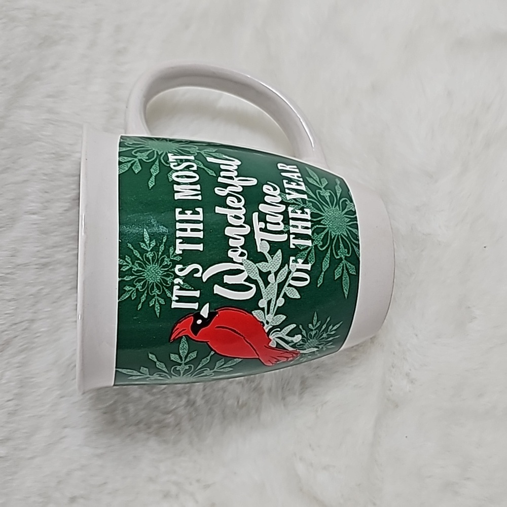 Royal Norfolk Cardinal It's the Most Wonderful Time of the Year Coffee Mug